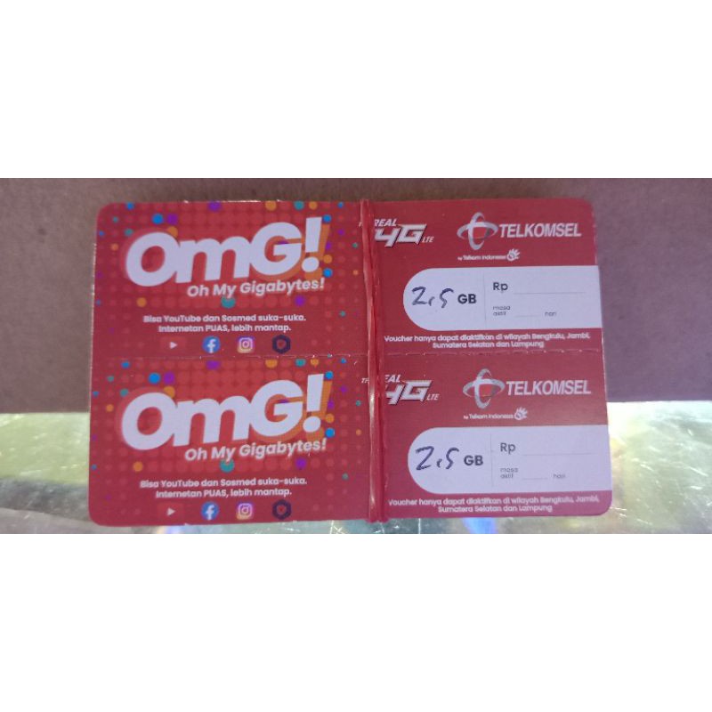 Vocer Kuota telkomsel 2GB5hari ZONA 1