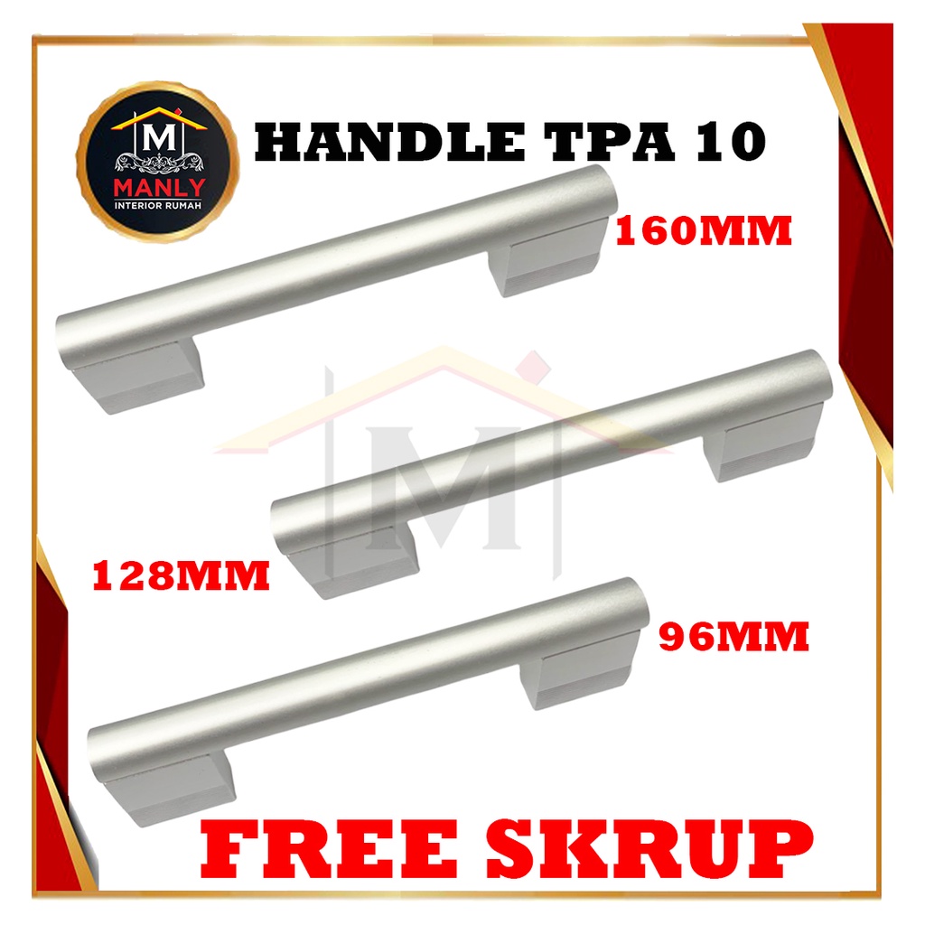 Tarikan Lemari/ Tarikan Laci Minimalis TPA 10 96 mm/128mm/160mm Handel Laci/ TERLENGKAP.... (1pcs)