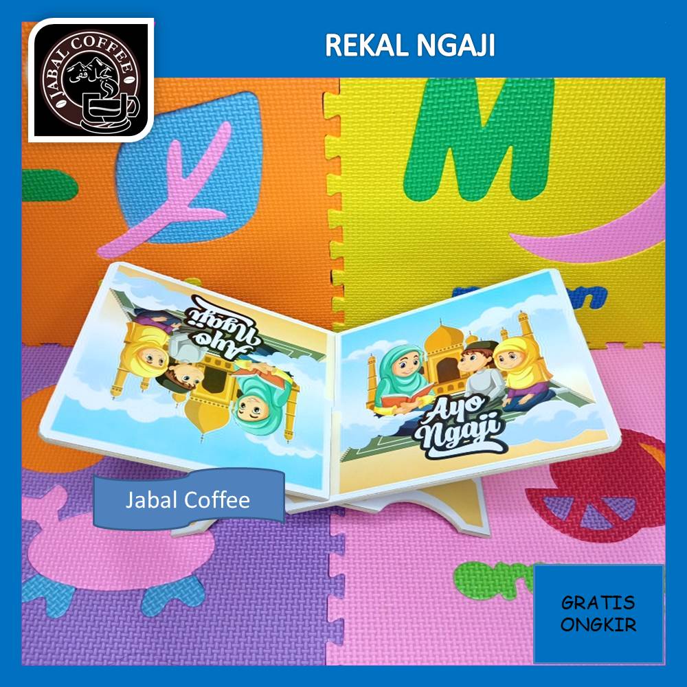 Meja Baca Al Quran / Meja Lipat Al Quran / Meja Lipat Ngaji Karakter Anak / Rekal Al Quran J156