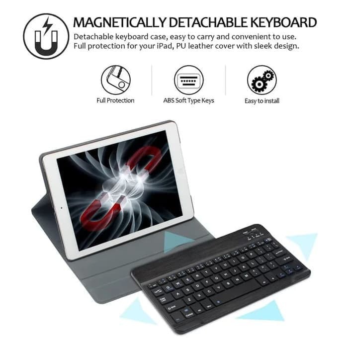 Flip Cover Bluetooth Keyboard Magnetic ipad 5 6 air pro 9.7 case