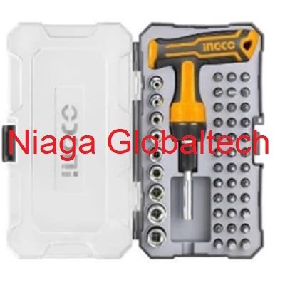INGCO HKSDB0478 OBENG SET HANDLE T 47PCS KUNCI PAS WRENCH SCREWDRIVER