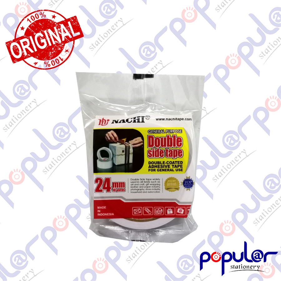 

Isolasi Bolak Balik / Double Tape Nachi 1 Inch / 24 MM