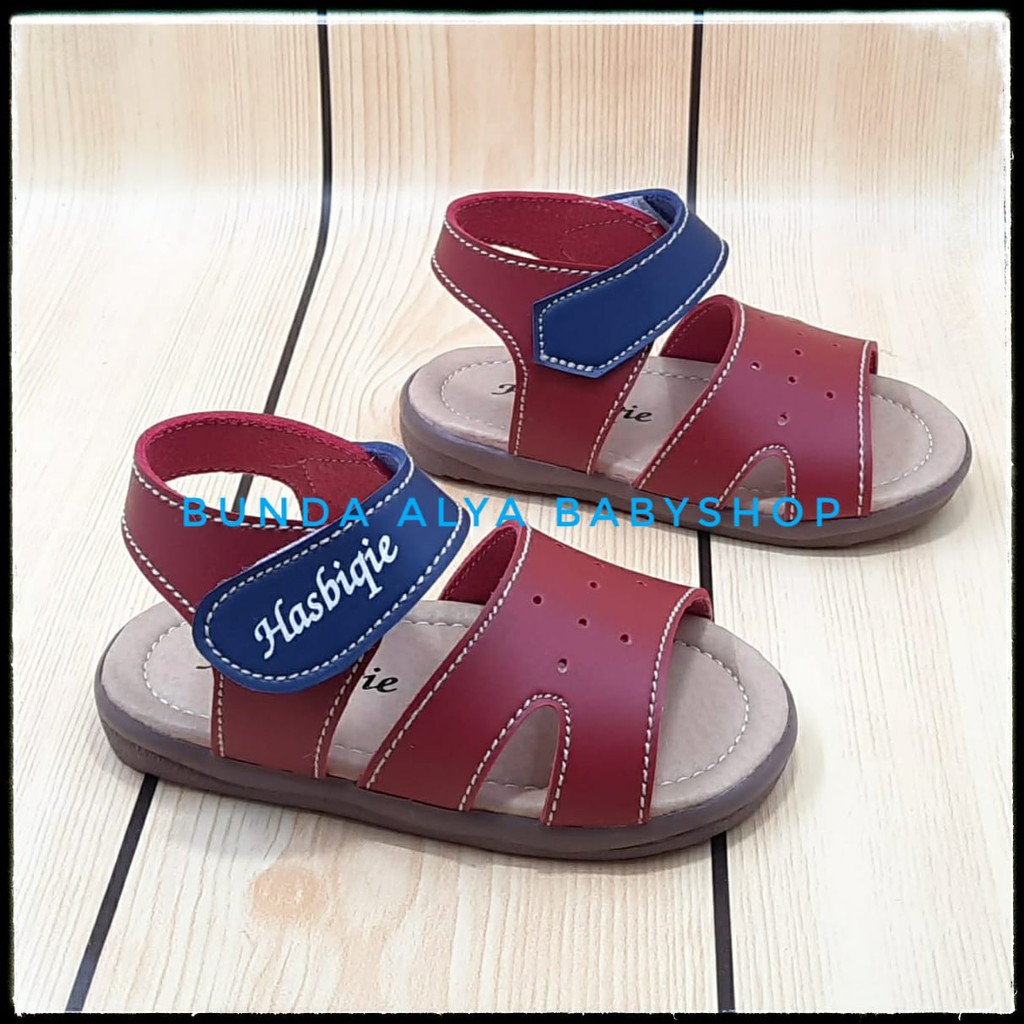 Sendal Anak Laki Laki Usia 1 2 Tahun Size 22 - 25 MARUN - Sepatu Sandal Anak Laki Tali Belakang SALEE Alas Karet