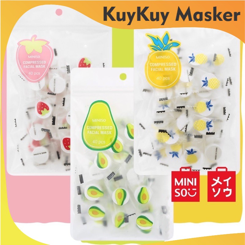MINISO Compressed Facial Mask Sheet /pcs