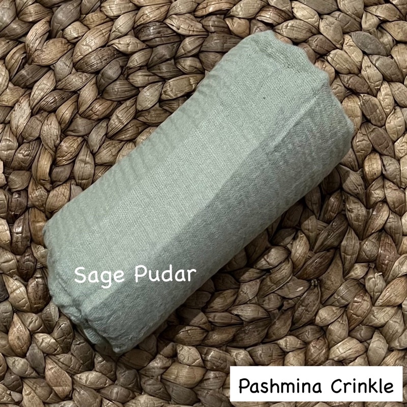 Pashmina crinkle Part 1 Hijab pasmina kusut Lavanya By Azzara-Sage Pudar