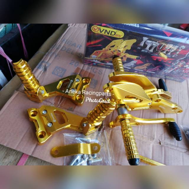 Footstep underbone fu new injeksi satu set step gantung belakang cnc full / step gantung fu