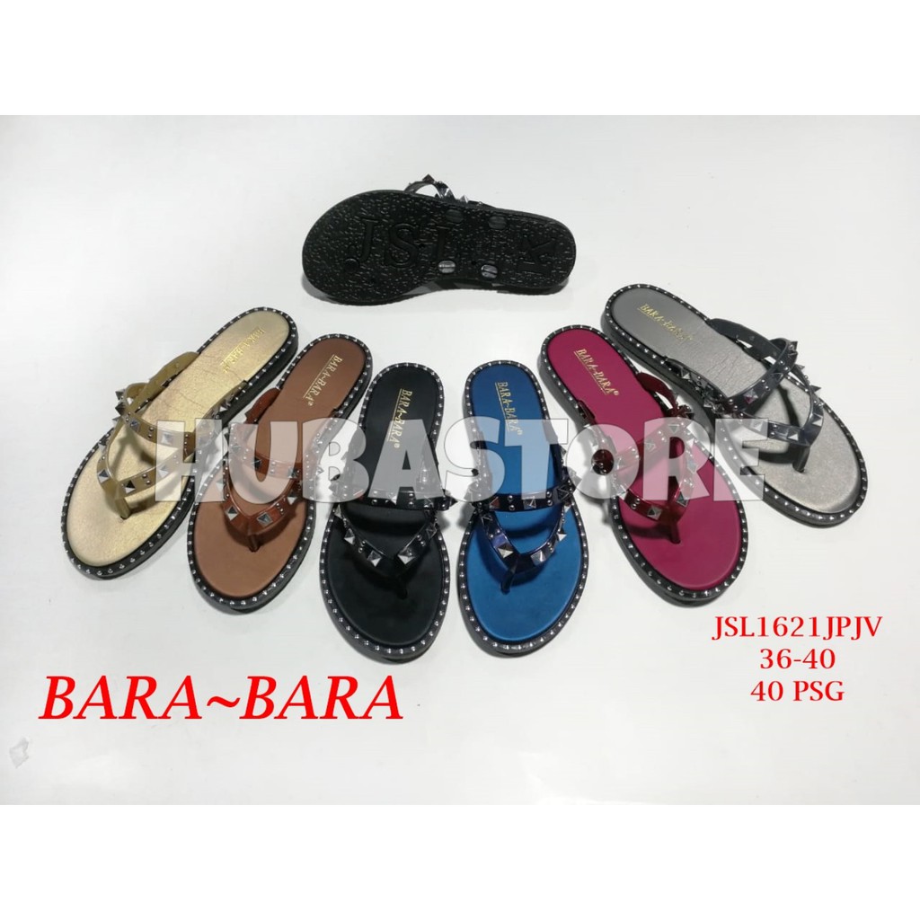 SENDAL WANITA JEPIT KARET BARABARA SANDAL CEWEK JELLY IMPORT JSL1621JP