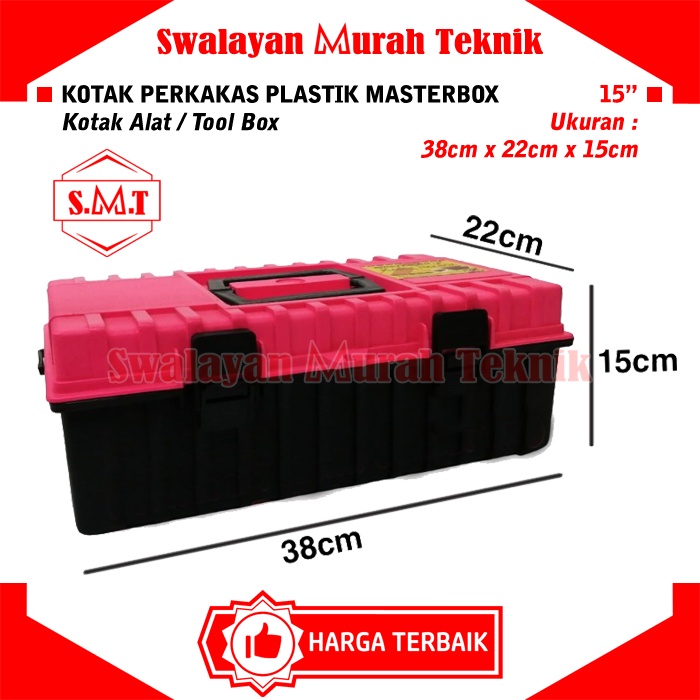 MASTERBOX Tool Box 15 inch Kotak Perkakas Alat Bahan Plastik