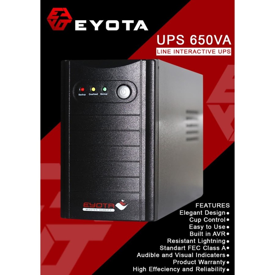 UPS Eyota 650VA 255Watt Master Quality