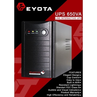 UPS Eyota 650VA 255Watt Master Quality