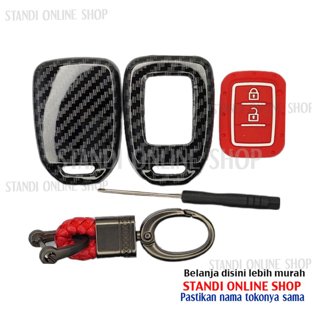 Cover Remote Sarung Kunci Carbon Case Honda HR-V HRV Tipe S