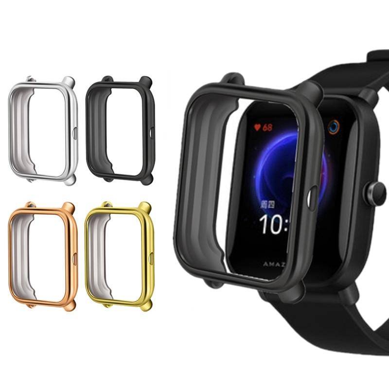 Plating Soft TPU Case Cover For Huami Amazfit Bip U / Bip U Pro / Bip S / Bip S Lite / Bip 1S / Bip Lite Smart Watch Shell Frame Accessories For Xiaomi Amazfit Bip Lite 1S U pro