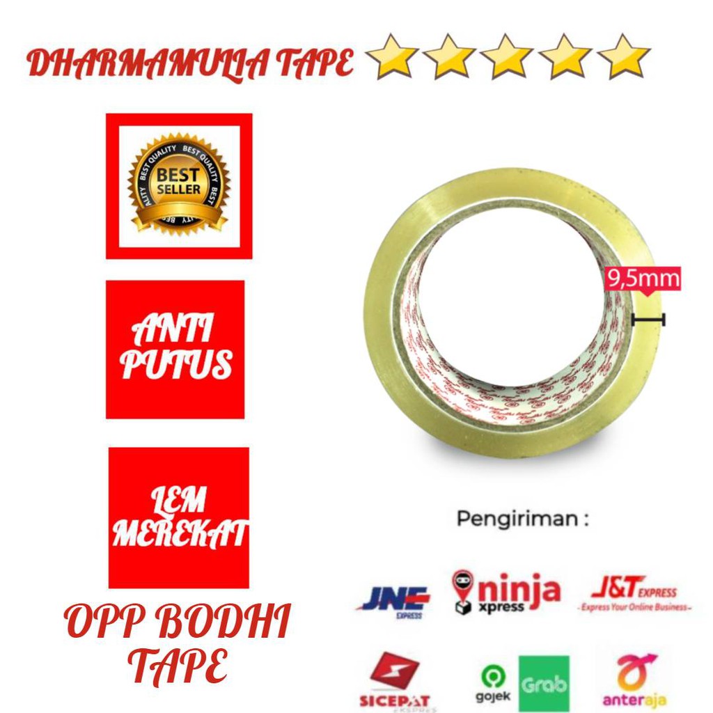

LAKBAN BODHI BENING & COKLAT 45mm X 75 yard Termurah Berkualitas