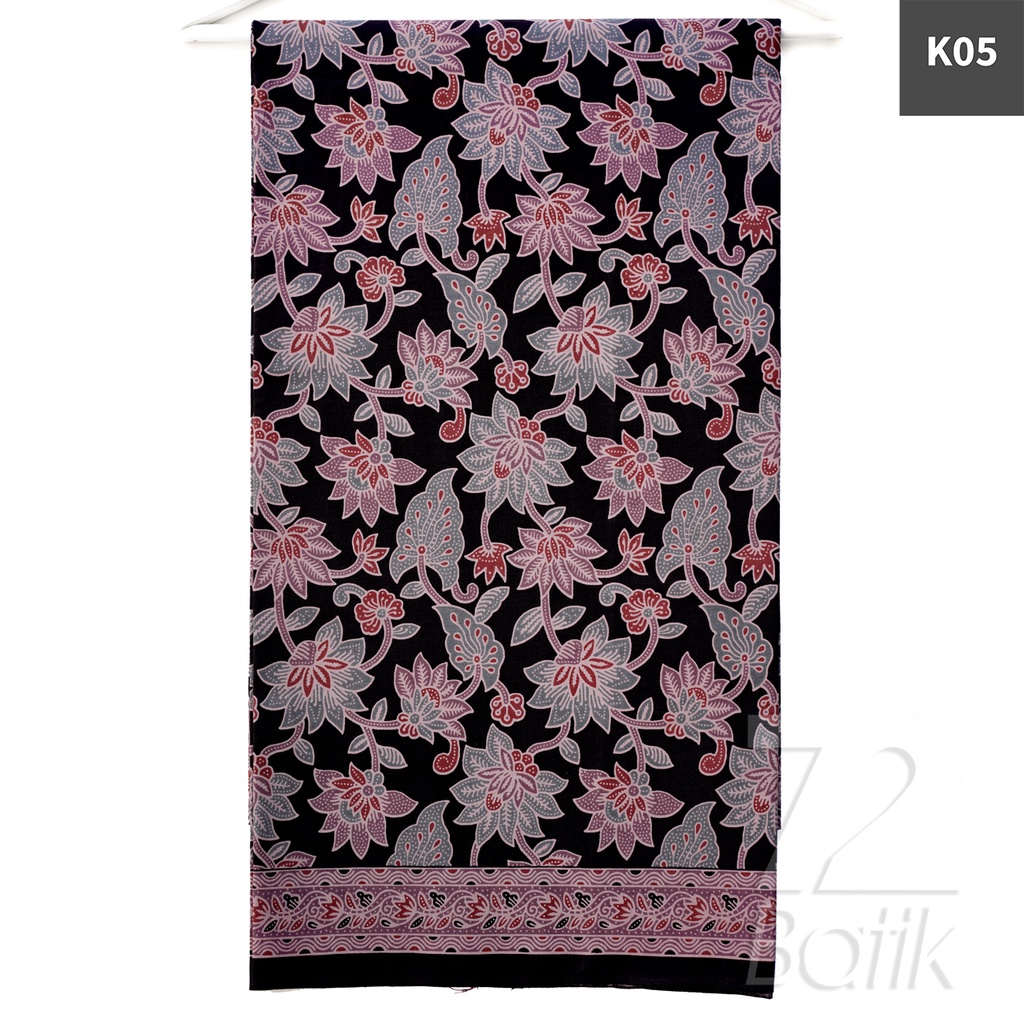 KAIN BATIK KATUN Premium Motif Kembang Taman Warna Biru Hijau Abu 729357 Cap 72 Jarik Jarit Samping Kebat Panjang Batik Katun Modern Premium Bahan Seragam Batik Pernikahan Kantor Keluarga Murah Kamen Jadi Batik Bali Lembaran