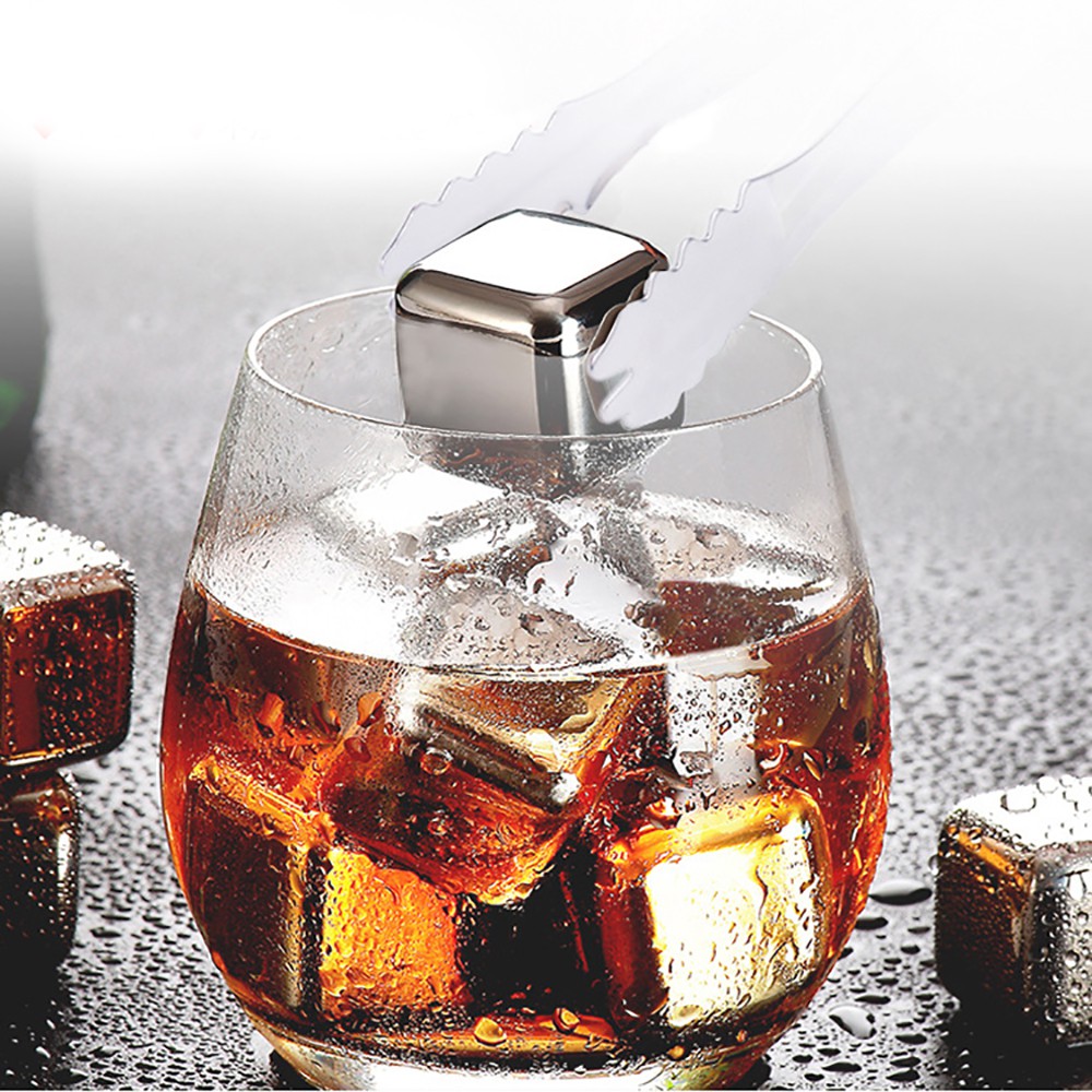 Stainless Ice Cubes isi 8pcs