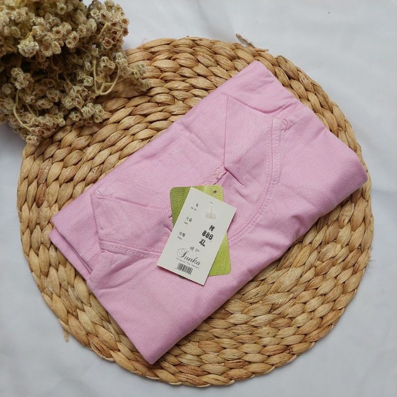 MANSET ATASAN TANGAN BUNTUNG (by sunka)-Baby pink