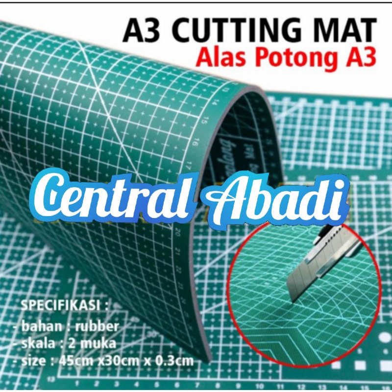 

Alas Potong Work Cutting Mat Pad Ukuran A3 45 x 35Cm