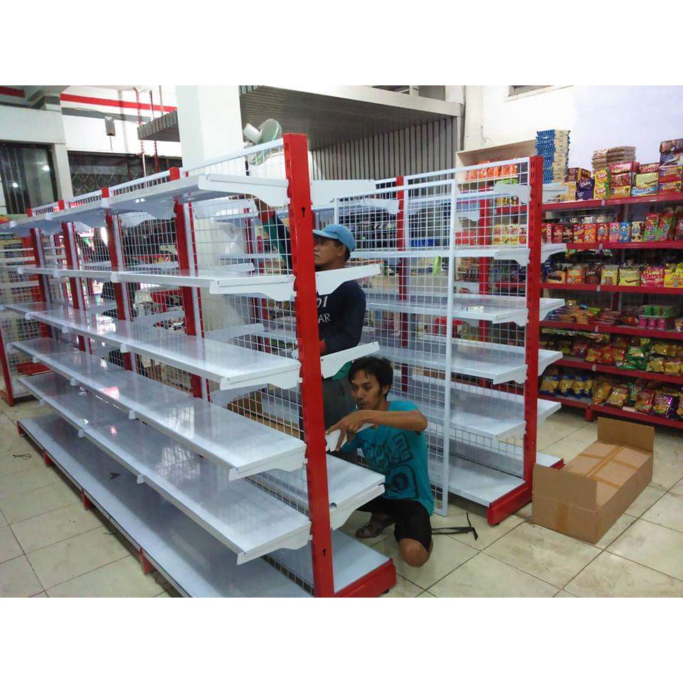 Rak minimarket double T.200 cm