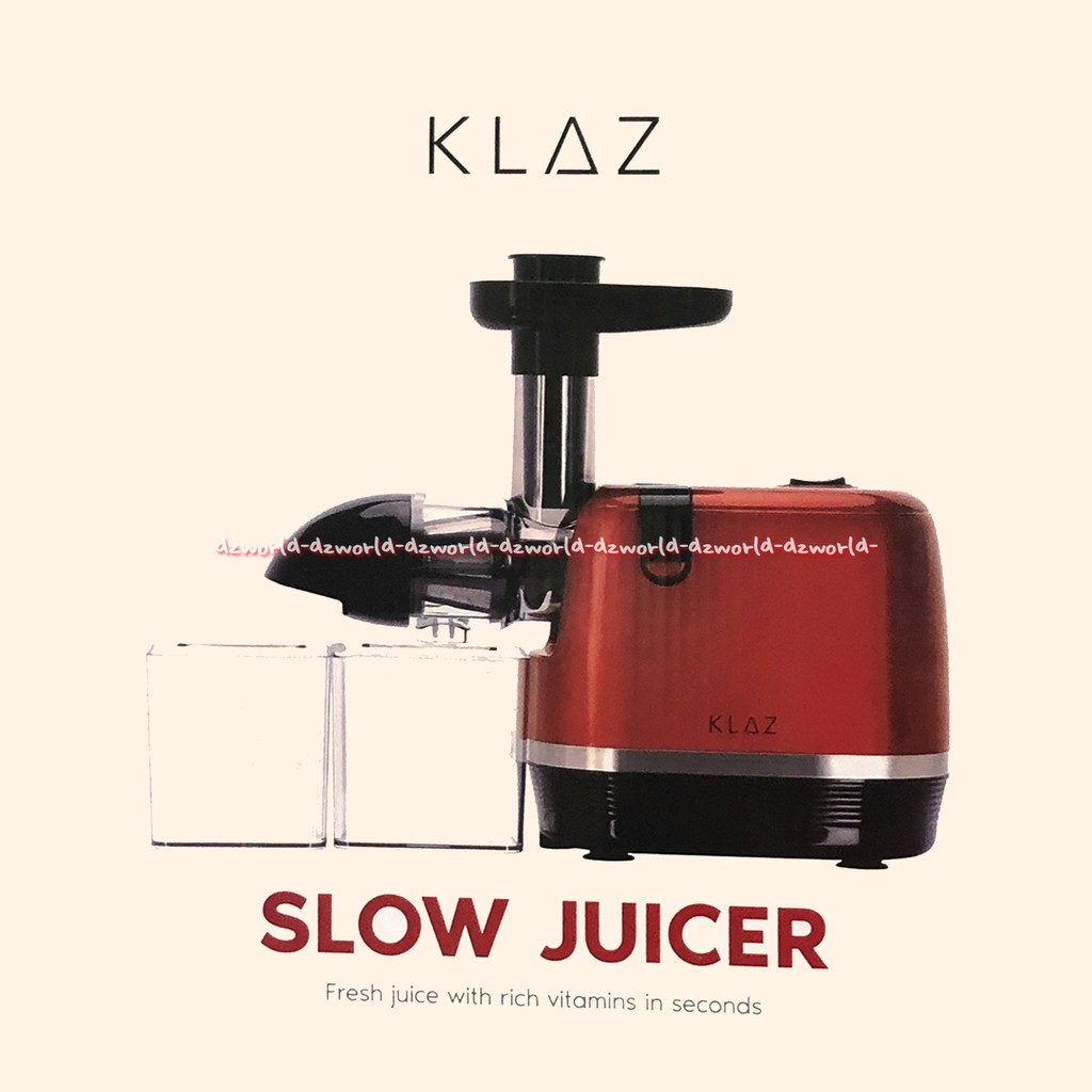 Klaz Slow Juicer Alat Mesin Pembuat Juice Buah Red Alat Mesin Jus Buah Klas