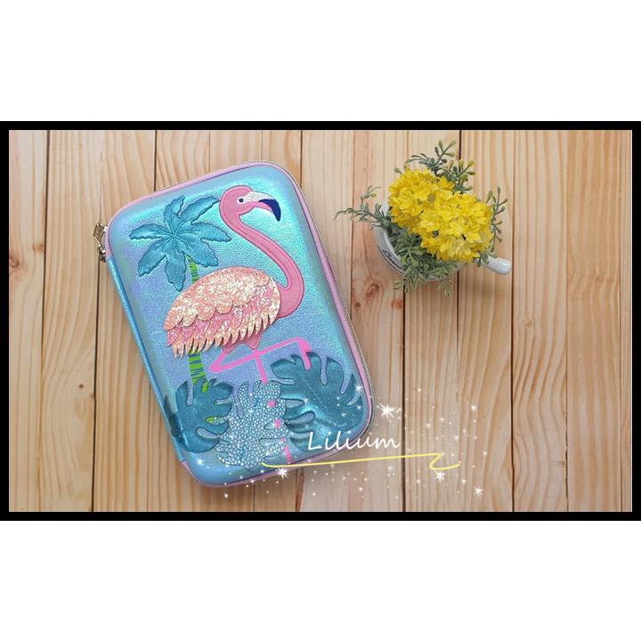 

Kotak Pensil Hardcase Flamingo 3D Premium Seperti Smiggle