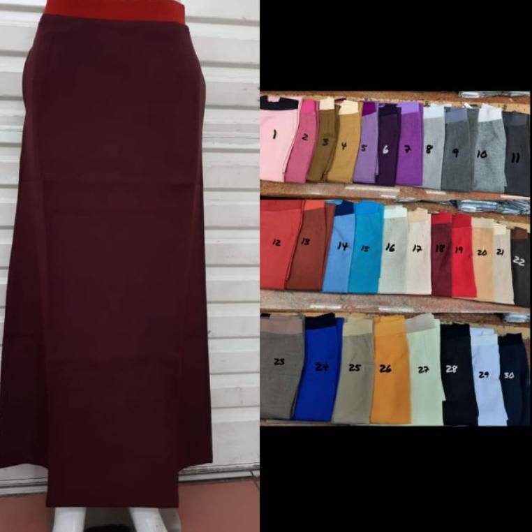 KRL.204358 ‣ Rok Kerja Panjang Letter A Rok Kerja Wanita Line A Rok Syakira Model A Rok Kantor Murah