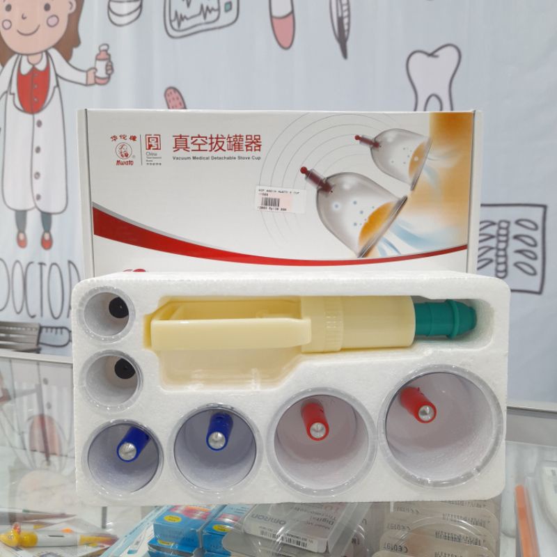 Kop angin isi 6 Hwato / kop angin bekam hwato