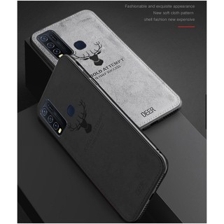 Case Vivo Y50 Deer Case Cloth Denim jeans Soft Case Cover