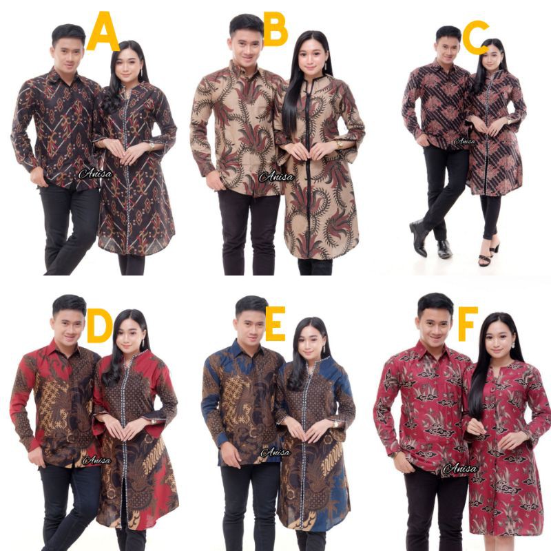 couple batik / batik seragam / tunik seragam couple