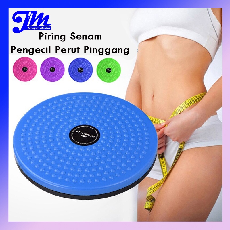 Piring Senam Body Trimmer Waist Alat Senam Fitness Jogging Alat Pelangsing Pinggang Pengecil Perut