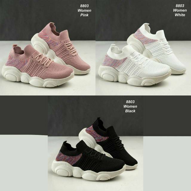 TD Sepatu Sneaker Cewek / Sport Shoes 8803