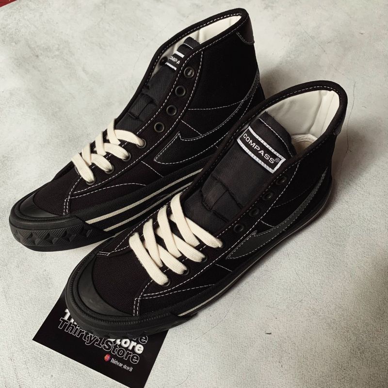 Compass Retrograde High Black White/Cream/Double Black | Size 35-45