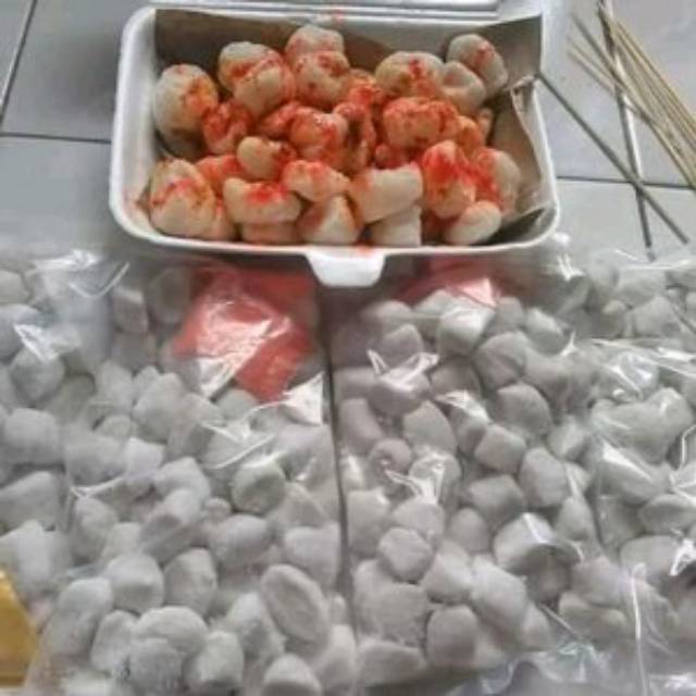 

mienyong Cimol mentah kemasan 1kg cimol goreng