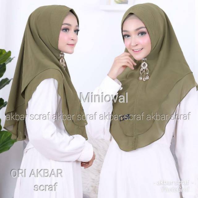 (Part 2/2) Khimar/Hijab Mini Oval ORI by AKBAR SCARF