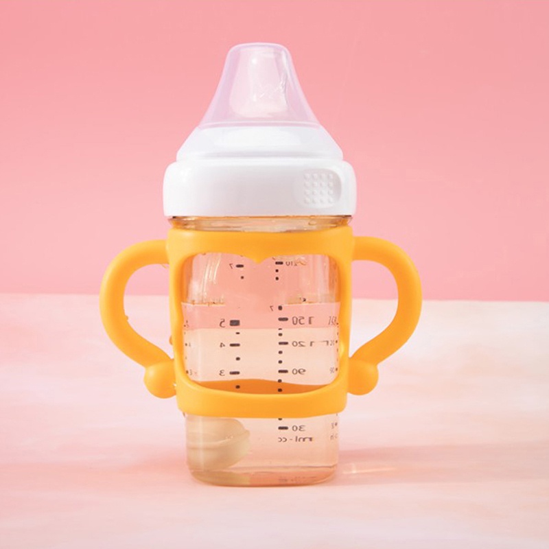 Pegangan Botol Bayi Universal Bahan Silikon Lembut