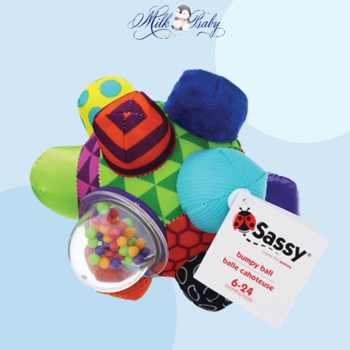 Sassy Bumpy Ball Mainan Bola untuk Bayi 6 Bulan