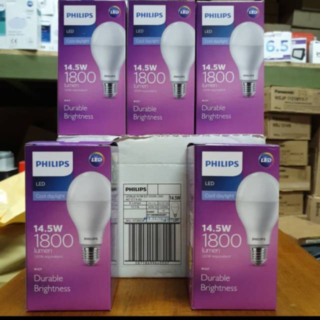 Lampu led bulb bohlam pijar led philips 14,5w 14,5 watt