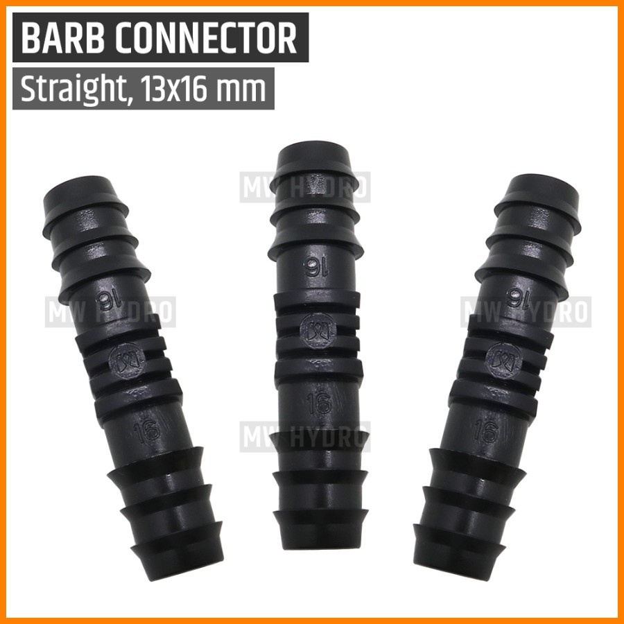 10 pcs Connector Lurus 13mm/16mm