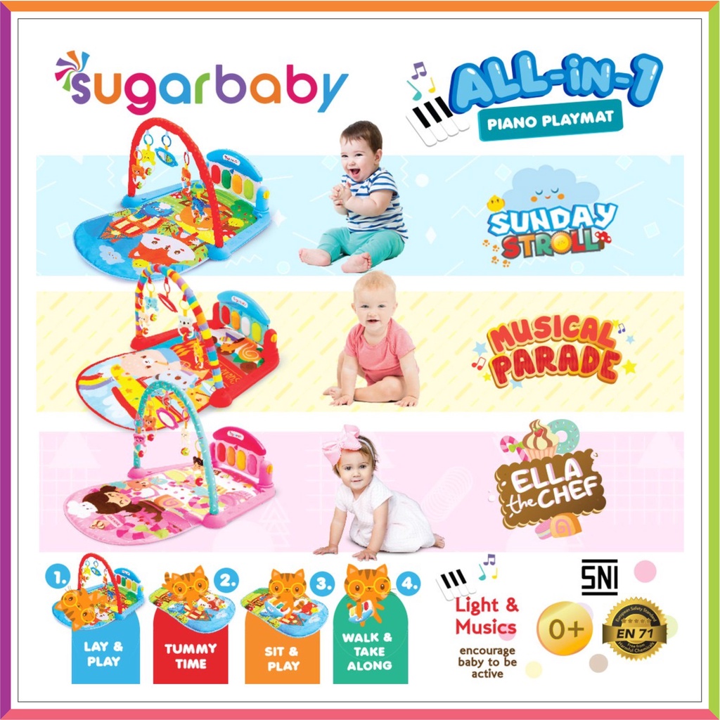 SUGAR BABY PIANO PLAYMATE | SUGARBABY PLAYMATE MUSIK ( FREE BUBBLE WRAP )