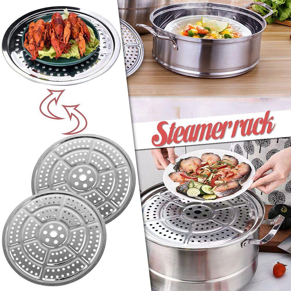 Rak Steamer Nanas Multifungsi Stainless Steel Tray Stand Pot Steaming