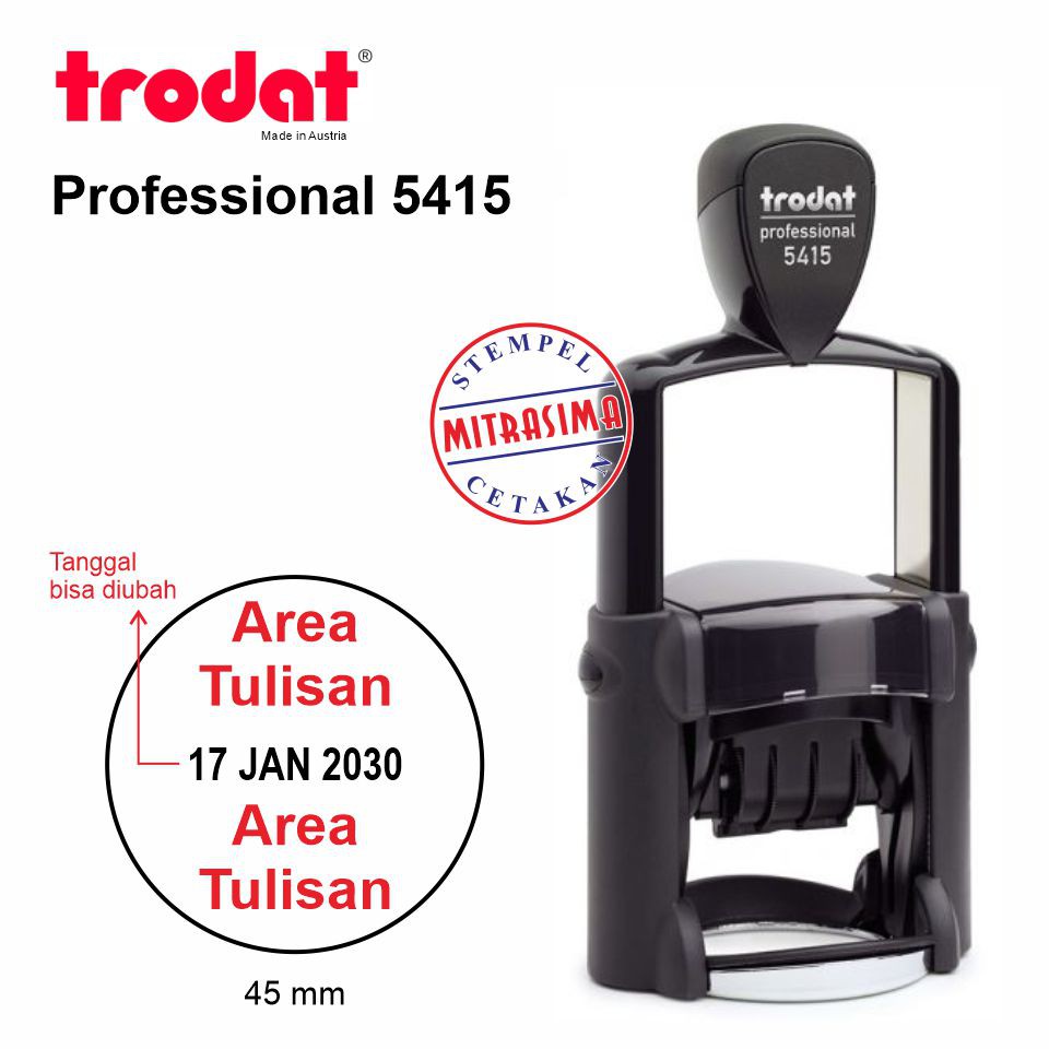 

Stempel Trodat 5415 ( Trodat Professional Model Bulat dengan Tanggal )