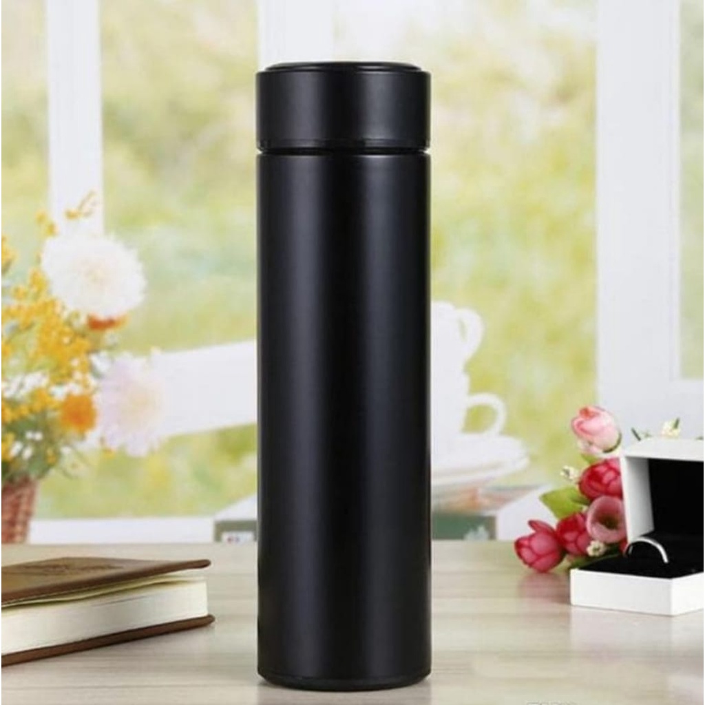 Termos Air Panas 500ml Polos stainless Tahan 24 Jam-Smart Tumbler Thermos Air Panas Mini stenlis 500ml Vaccum Termos Viral Kekinian Model Polos Tahan Air Panas Dan Dingin Stenlis Awet Kuat Tahan Lama