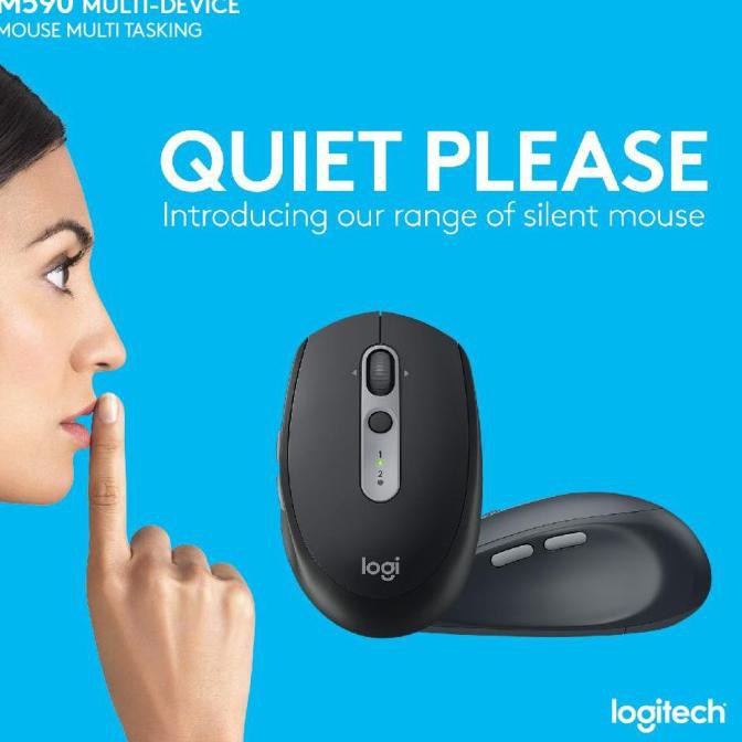 Silent Mouse Wireless Bluetooth Logitech M590 - Merah Renatasanjaya67