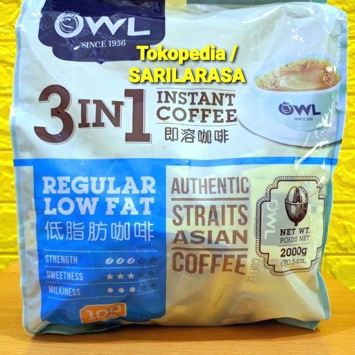 

Everyday Favourites!! OWL Coffee 3in1 LOW FAT Rendah Lemak