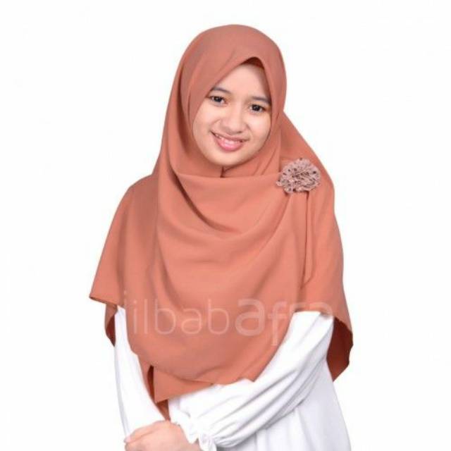 SIERA BY JILBAB AFRA | Jilbab Segi empat Polos | Hijab Basic