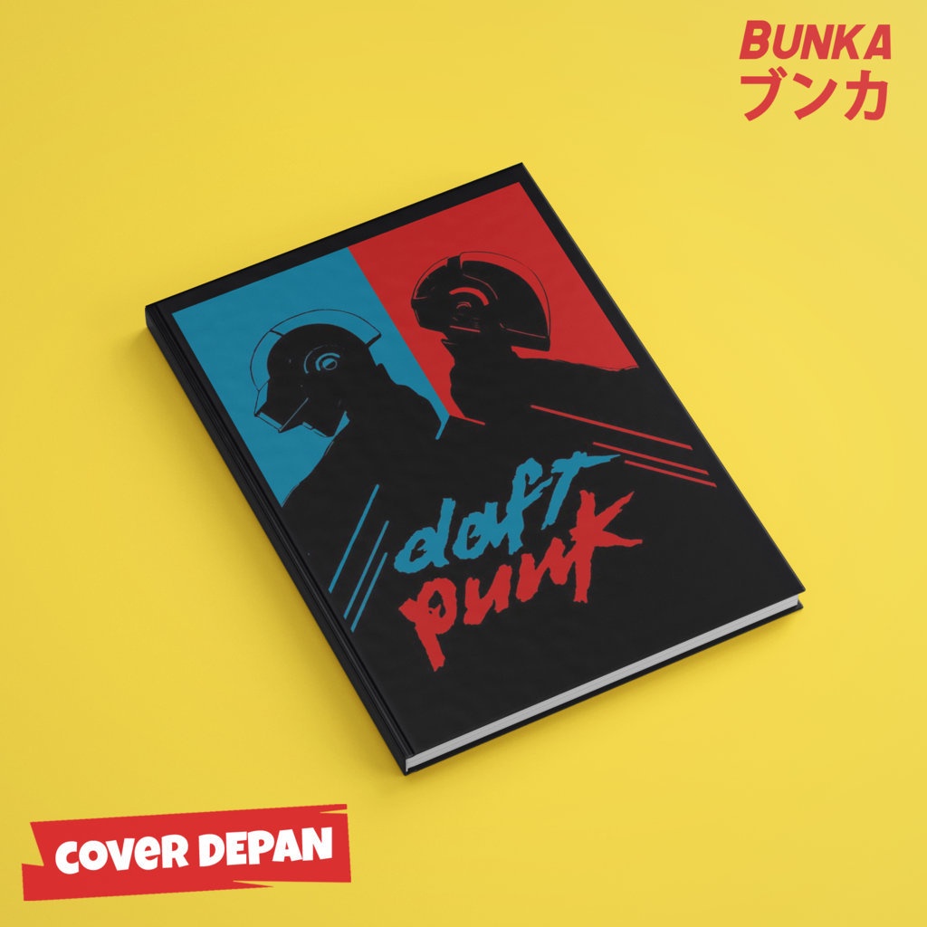 

Notebook Band Daft Punk 3 Hardcover A5 Buku Tulis Catatan Notes Agenda Planner Jurnal