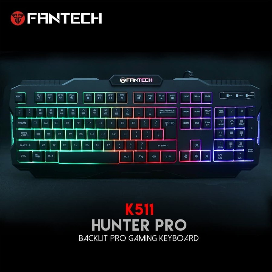 Fantech HUNTER PRO K511 RGB Backlite Keyboard Gaming Membrane