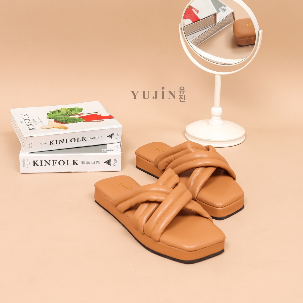 YUJIN Sendal Platform Wanita Haruka Korean Fashion Sandals