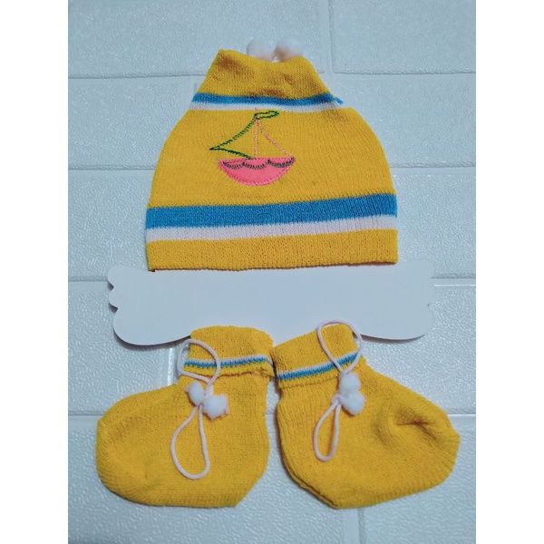 TOPI SET SARUNG TANGAN DAN SARUNG KAKI BAYI NEWBORN MURAH