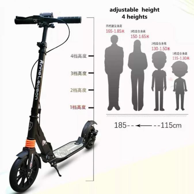 Urban Scooter, Scooter Anak & Dewasa, Scooter Disc Brake, Scooter Anturium1789