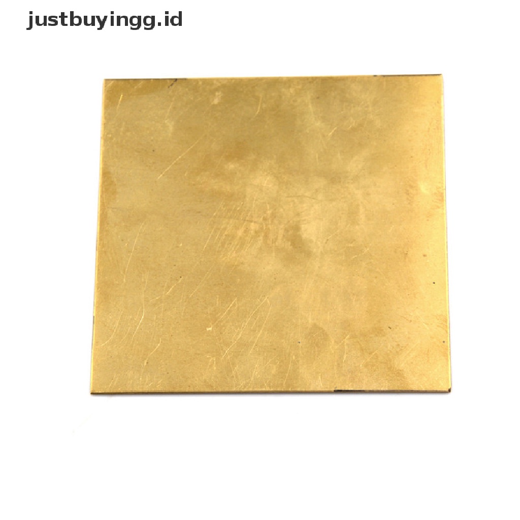 Lembaran Pelat Foil Kuningan Logam Tipis Tebal 0.5mm / 0.8mm / 1mm / 2mm 100x100mm
